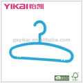 kids plastic hanger with trousers bar and notches for straps